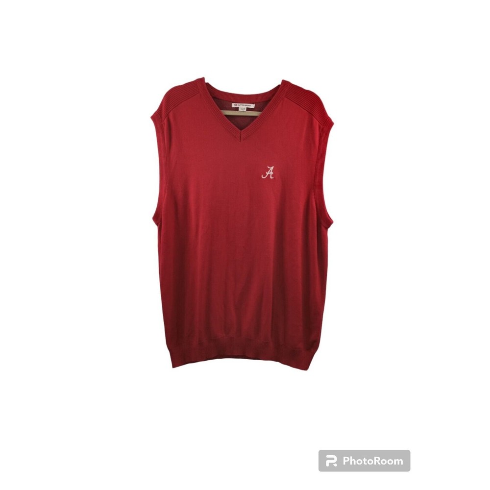 Cutter & Buck Mens Alabama Sweater Vest Size XL